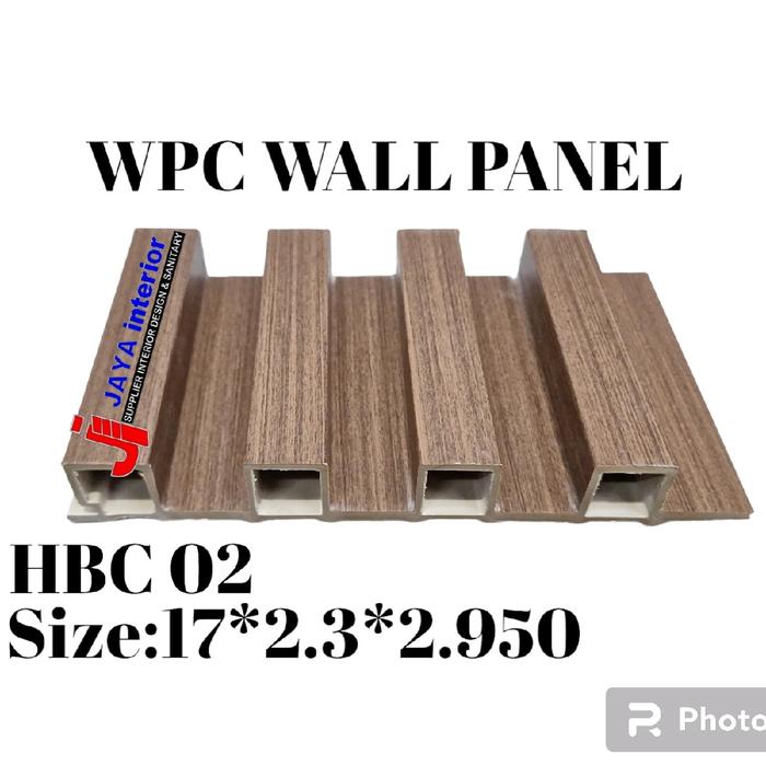 WPC Wallpanel HBC Uk 17cm x 2,9m Tebal 2,4