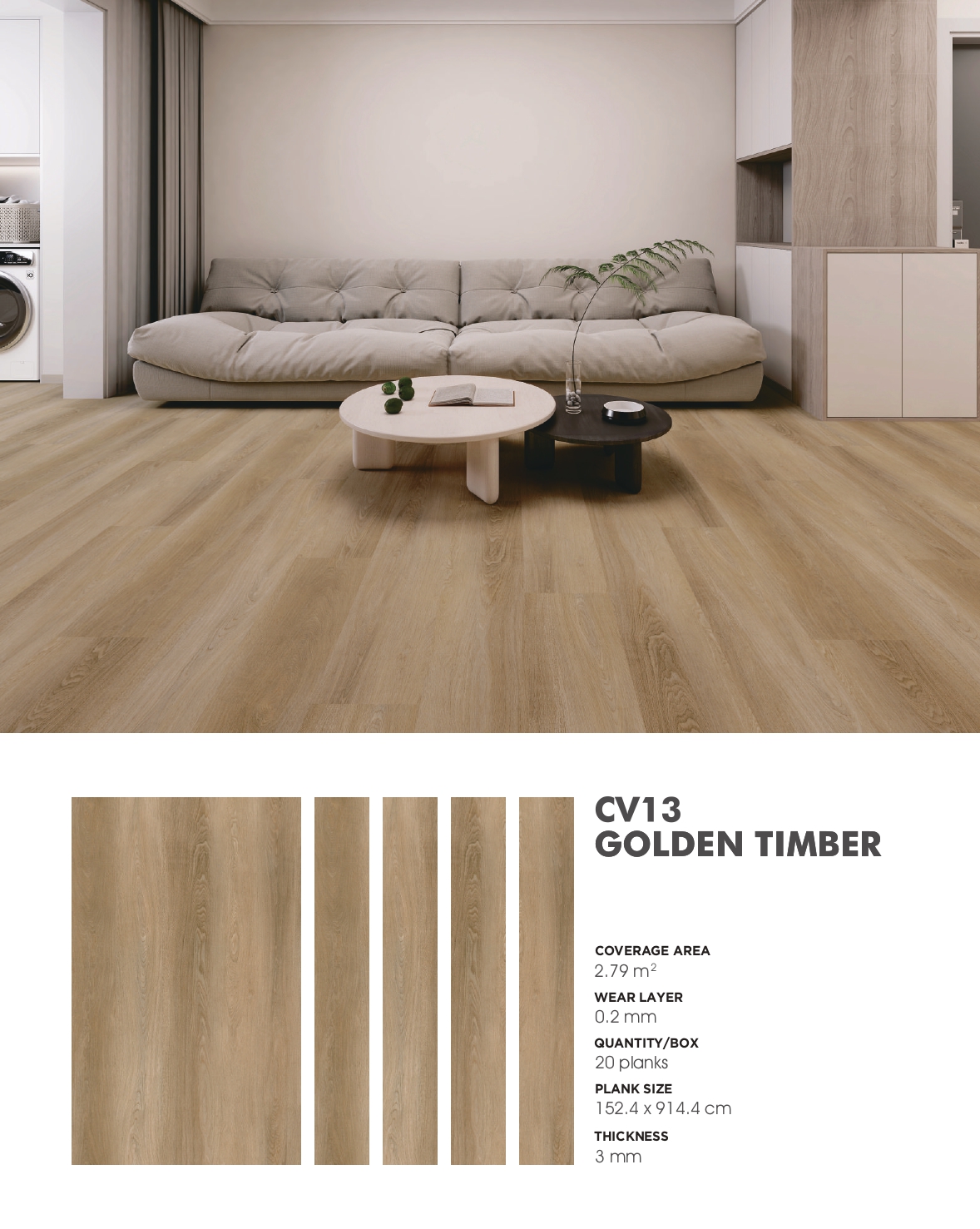 Vinyl Champion tebal 3mm 1 dus 2,79m2