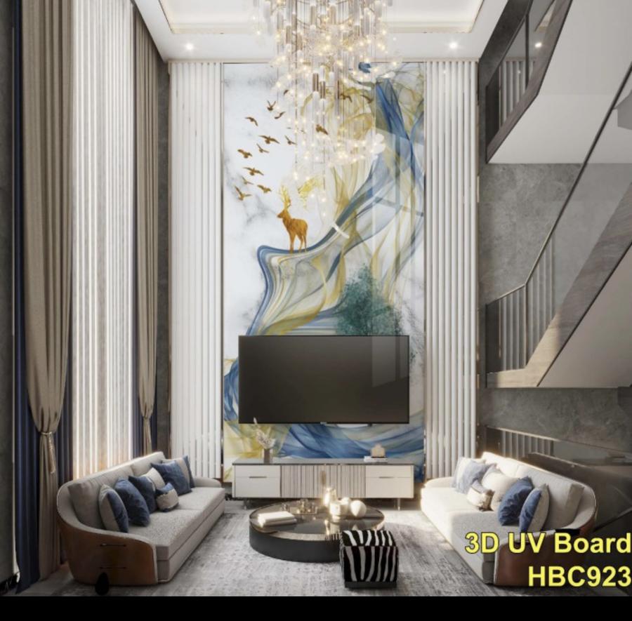 Marmer UV PVC 3D 1,22 x 2,90 m/ Dekorasi Dinding