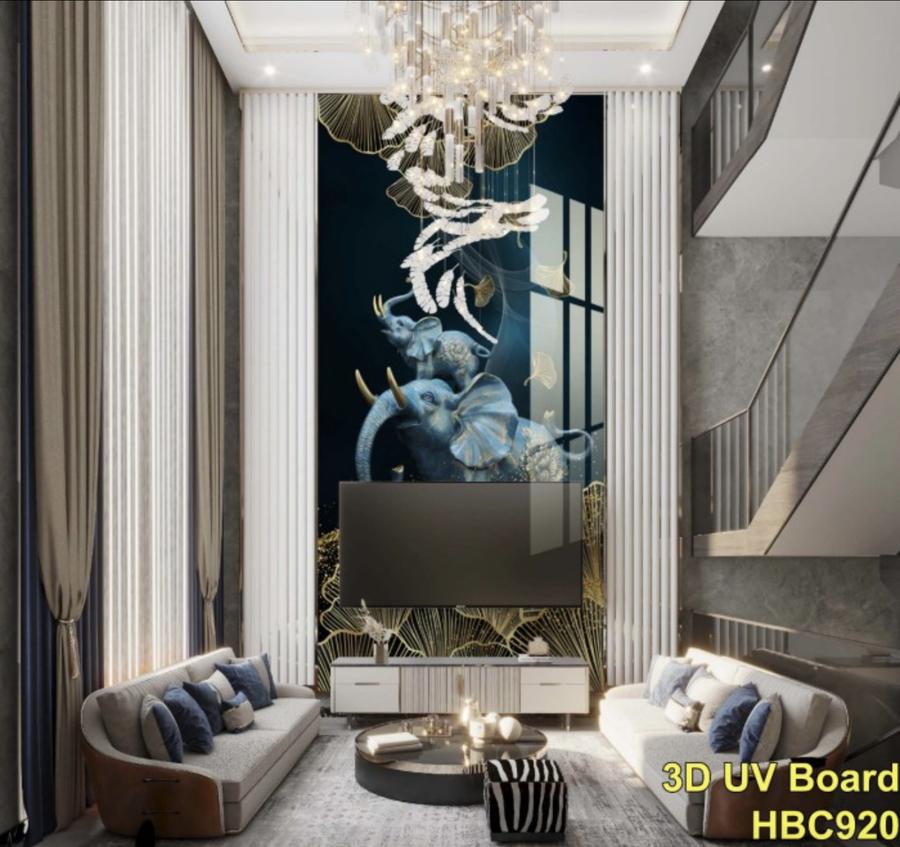 Marmer UV PVC 3D 1,22 x 2,90 m/ Dekorasi Dinding