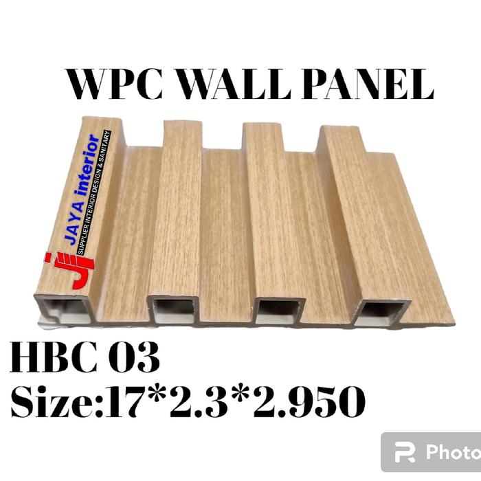WPC Wallpanel HBC Uk 17cm x 2,9m Tebal 2,4